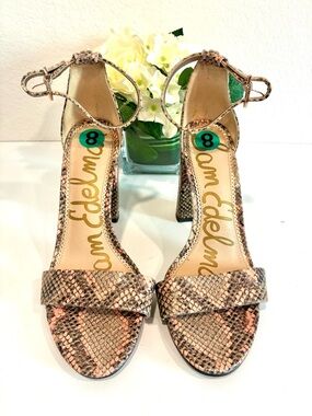 Preowned Sam Edelman Yaro leather heels size 8